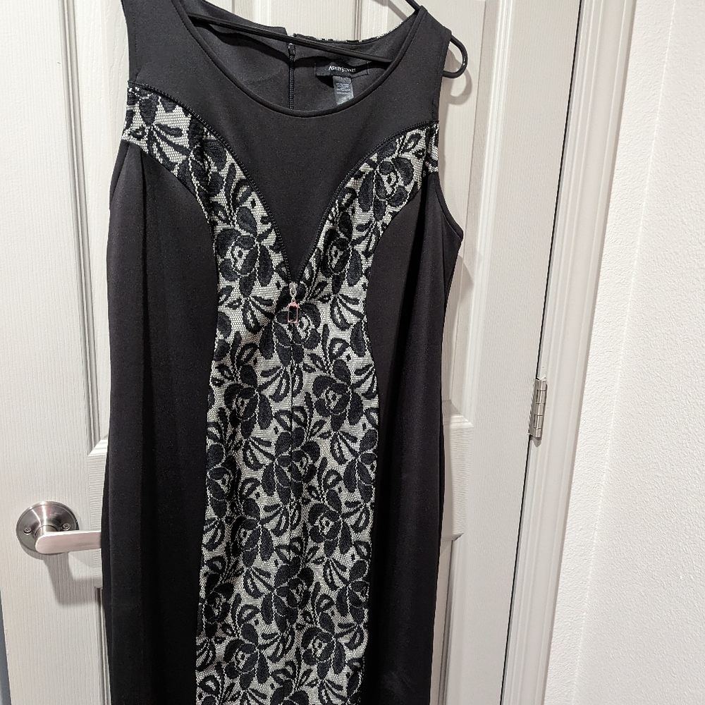 SIZE 18 BLACK DRESS BY ASHLEY STEWART
